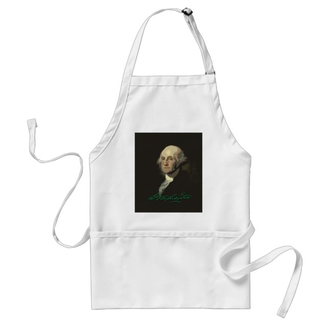 George Washington with autograph Standard Apron (Front)