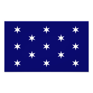 George Washington's Commander in Chief Flag Photo Print