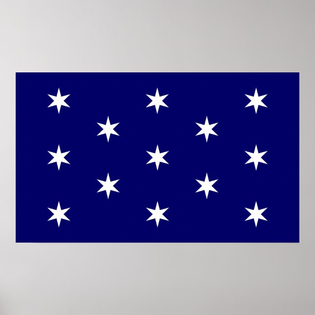 George Washington's Commander in Chief Flag Poster (Front)