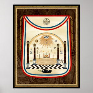 George Washington's Masonic Apron Art Poster