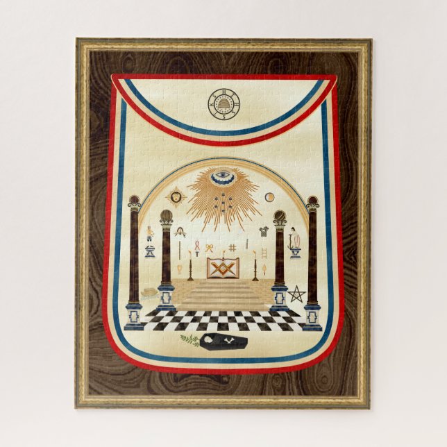 George Washington's Masonic Apron Jigsaw Puzzle (Vertical)