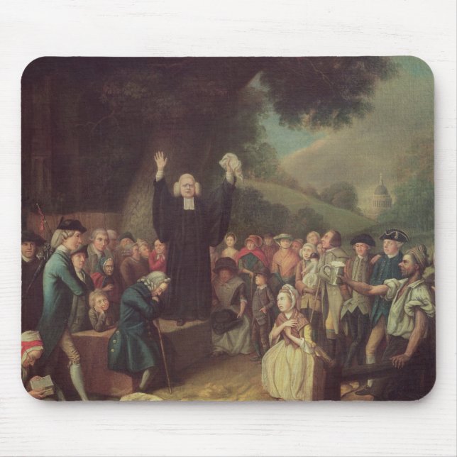 George Whitefield preaching Mouse Pad (Front)