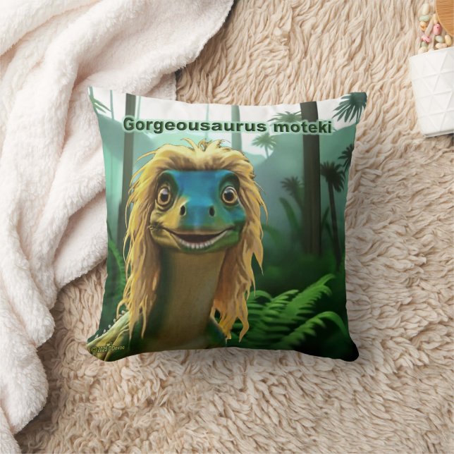 Georgeousaurus Blonde Dinosaur Cushion (Blanket)