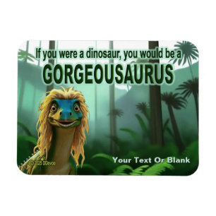 Georgeousaurus Blonde Dinosaur Magnet