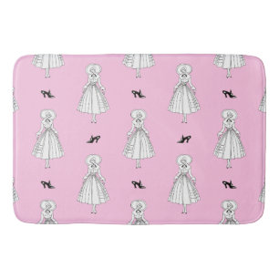 Georges Barbier 1920s Fashion Illustration Bath Mat