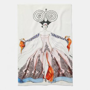 Georges Barbier Art Deco Fashion Kitchen Towel