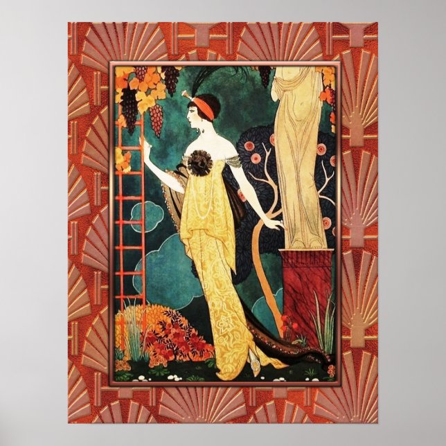 Georges Barbier Art Deco Style Poster (Front)