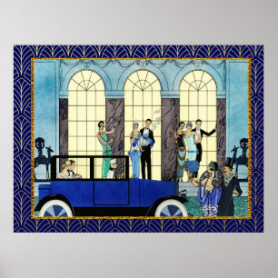 Georges Barbier - Au Revoir Poster