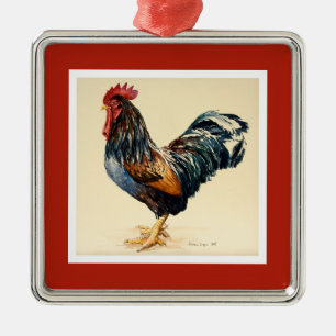 George's Cockerel 2007 Metal Tree Decoration