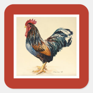 George's Cockerel 2007 Square Sticker