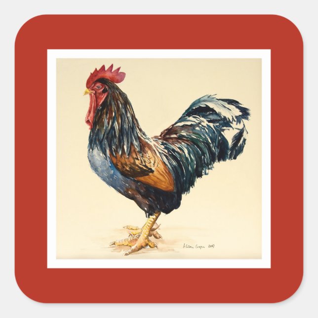 George's Cockerel 2007 Square Sticker (Front)
