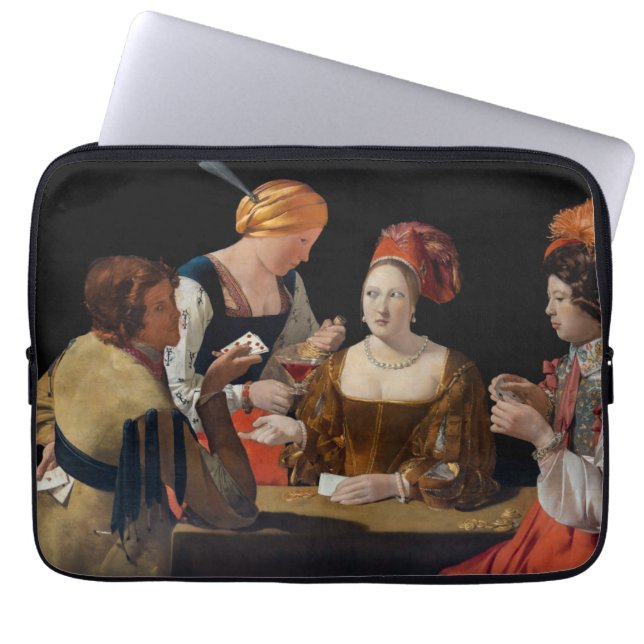 Georges de la Tour - Cheat with Ace of Diamonds Laptop Sleeve (Front)
