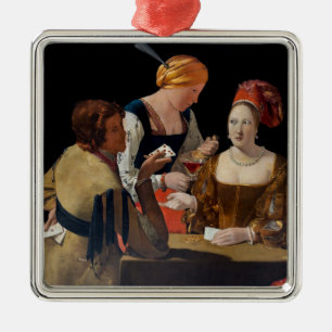 Georges de la Tour - Cheat with Ace of Diamonds Metal Ornament