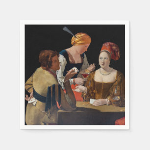 Georges de la Tour - Cheat with Ace of Diamonds Napkin