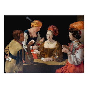 Georges de la Tour - Cheat with Ace of Diamonds Photo Print