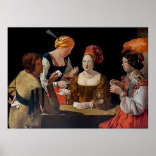 Georges de la Tour - Cheat with Ace of Diamonds Poster