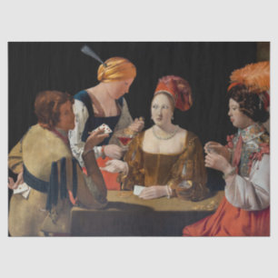 Georges de la Tour - Cheat with Ace of Diamonds Tissue Paper