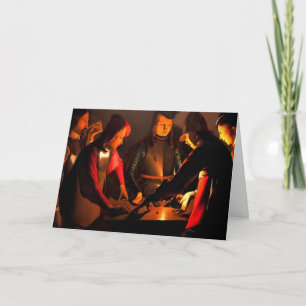 Georges de la Tour - The Dices Players Card