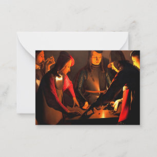 Georges de la Tour - The Dices Players Card