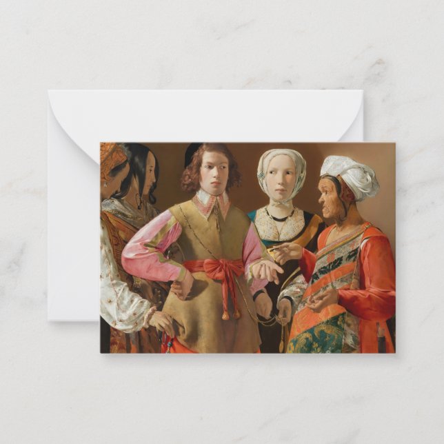 Georges de la Tour - The Fortune Teller Card (Front)