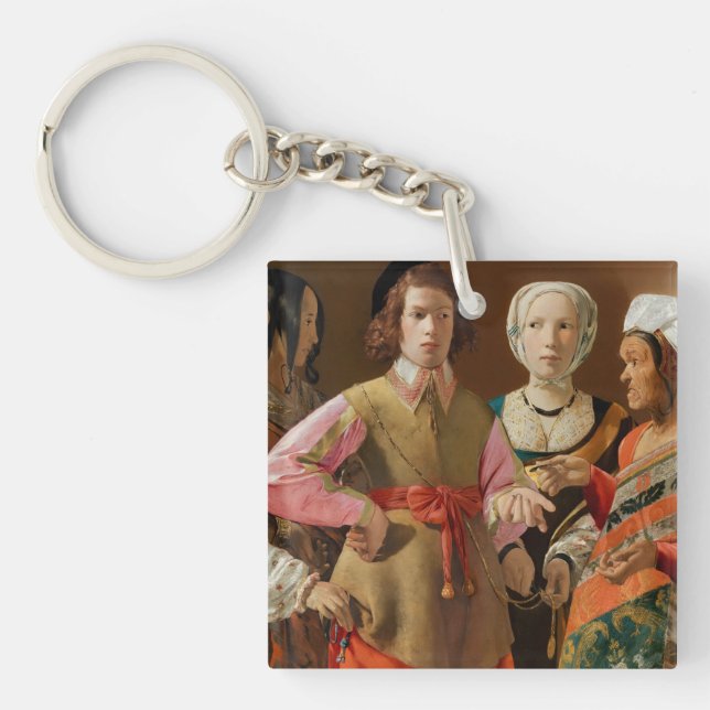Georges de la Tour - The Fortune Teller Key Ring (Front)