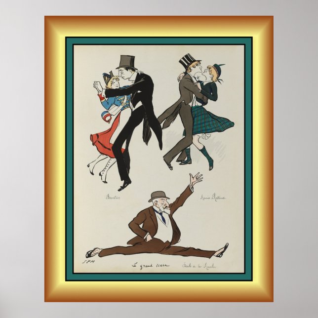 Georges Goursat ~ Paris Belle Époque ~1913 ~  Post Poster (Front)