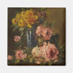 Georges Jeannin Vintage Flower Still Life Magnet