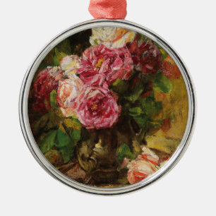 Georges Jeannin Vintage Roses Metal Ornament