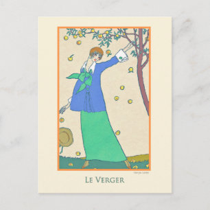 Georges Lepape Vintage Art Deco Fashion Le Verger Postcard