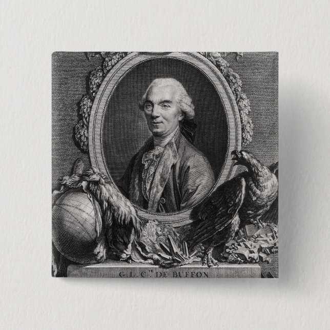 Georges-Louis Leclerc  Comte de Buffon 15 Cm Square Badge (Front)