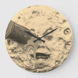 Georges Méliès – Le Voyage dans la lune – 1902 Large Clock