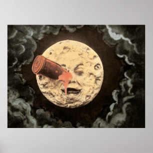 Georges Melies's 1902 film Le voyage dans la lune Poster