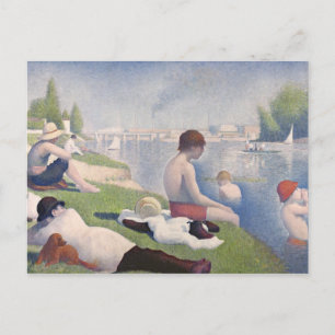 Georges Pierre Seurat   Bathers at Asni�res, 1884  Postcard