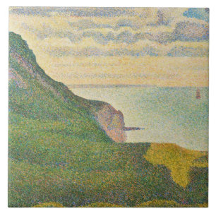 Georges Pierre Seurat Seascape at Port-en-Bessin Tile