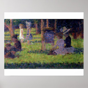 Georges Pierre Seurat   Study for 'A Sunday Aftern Poster