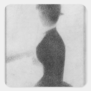 Georges Pierre Seurat   Study for Sunday Afternoon Square Sticker