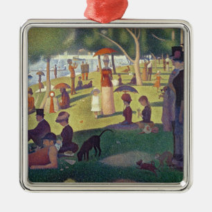 Georges Pierre Seurat Sunday Afternoon on the Is Metal Ornament