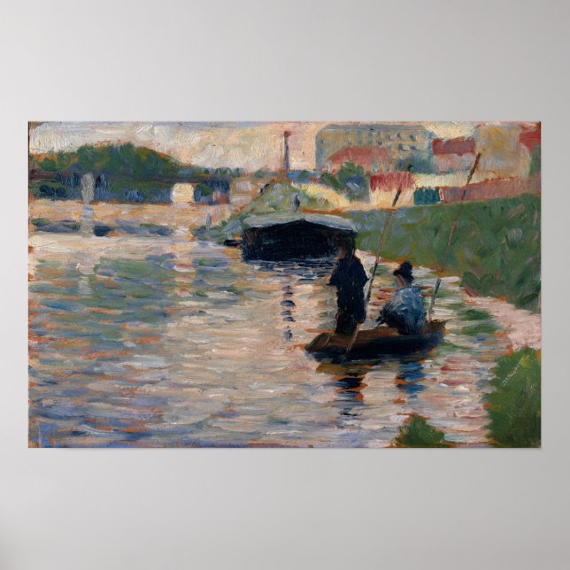 Georges Pierre Seurat | View of the Seine Poster (Front)