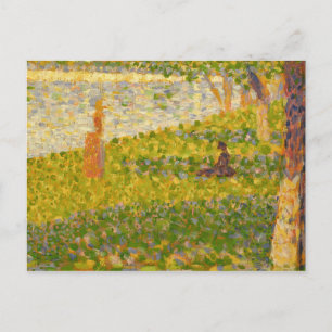 Georges Pierre Seurat Women on the River Bank, s Postcard