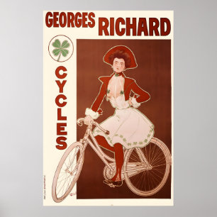 Georges Richard Cycles Vintage Bicycle Poster 1