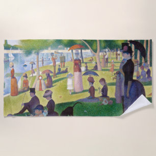 Georges Seurat - A Sunday on La Grande Jatte Beach Towel