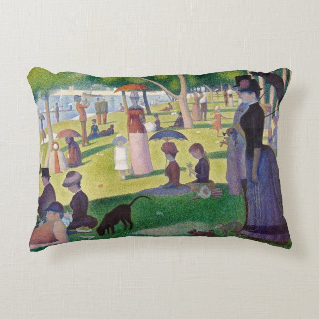 Georges Seurat - A Sunday on La Grande Jatte Decorative Cushion (Front)