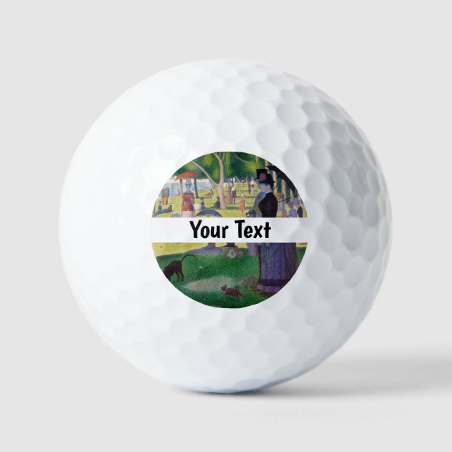 Georges Seurat - A Sunday on La Grande Jatte Golf Balls (Front)