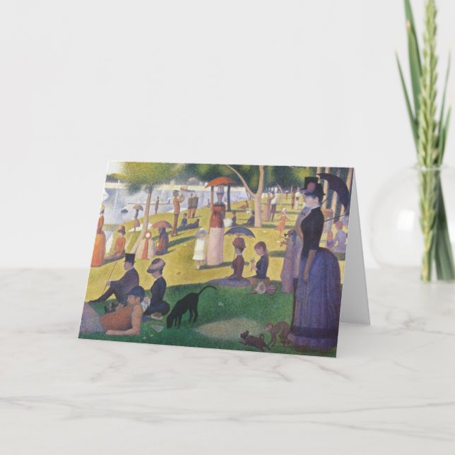 Georges Seurat - A Sunday on La Grande Jatte Holiday Card (Front)