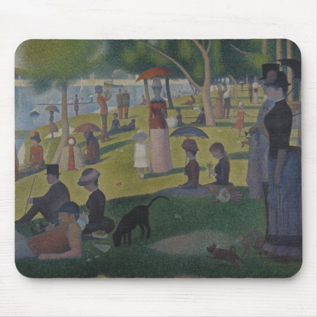 Georges Seurat - A Sunday on La Grande Jatte Mouse Pad (Front)