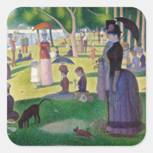 Georges Seurat - A Sunday on La Grande Jatte Square Sticker
