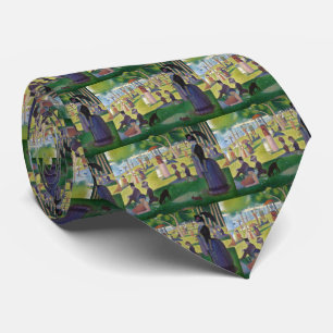 Georges Seurat , “ A Sunday on La Grande Jatte ” Tie