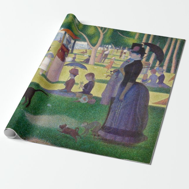 Georges Seurat - A Sunday on La Grande Jatte Wrapping Paper (Unrolled)