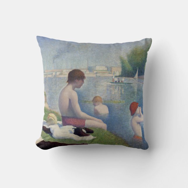 Georges Seurat - Bathers at Asnieres Cushion (Front)