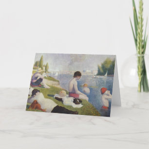 Georges Seurat - Bathers at Asnieres Holiday Card